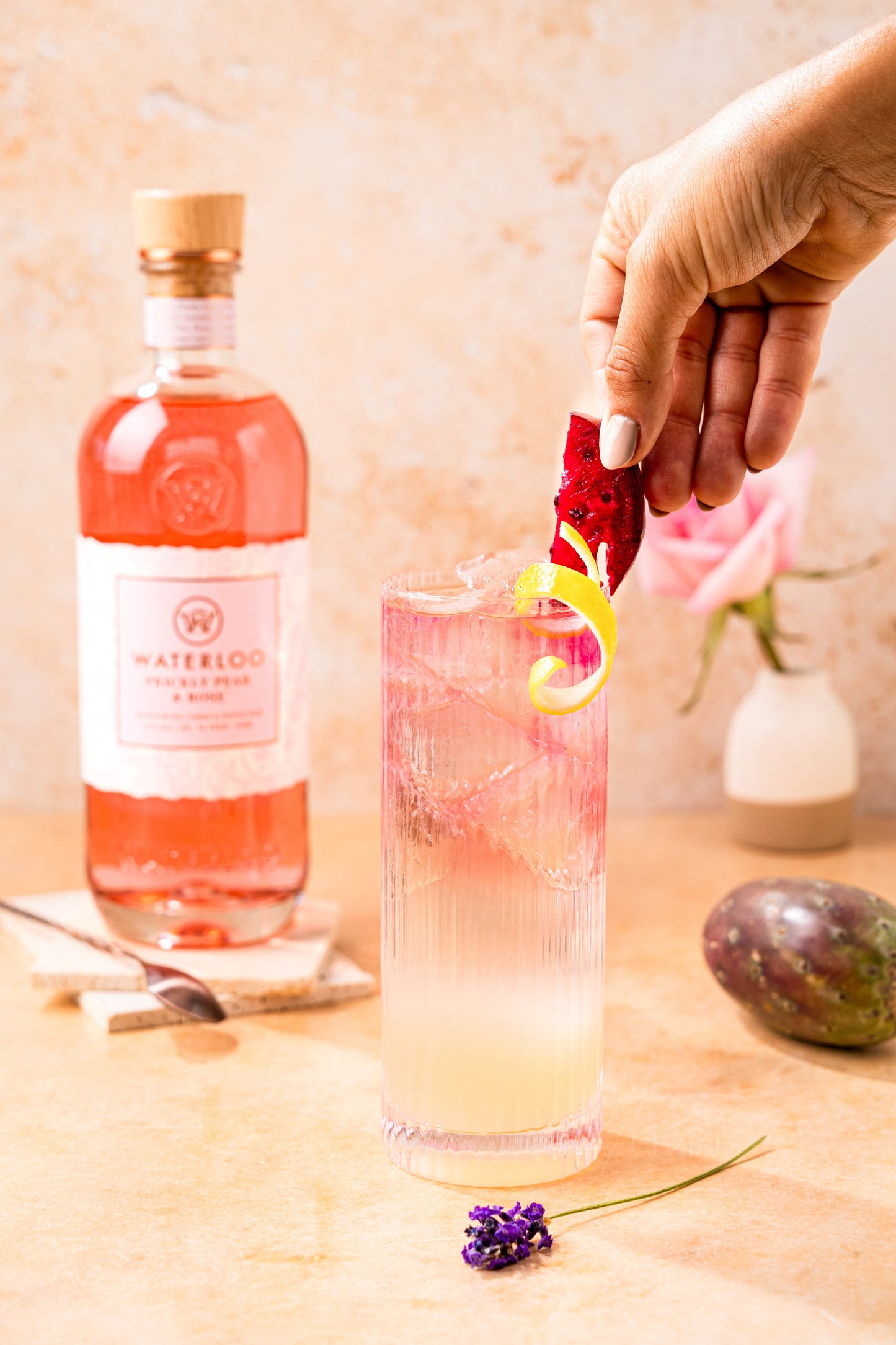 Waterloo Prickly Pear & Rose Gin