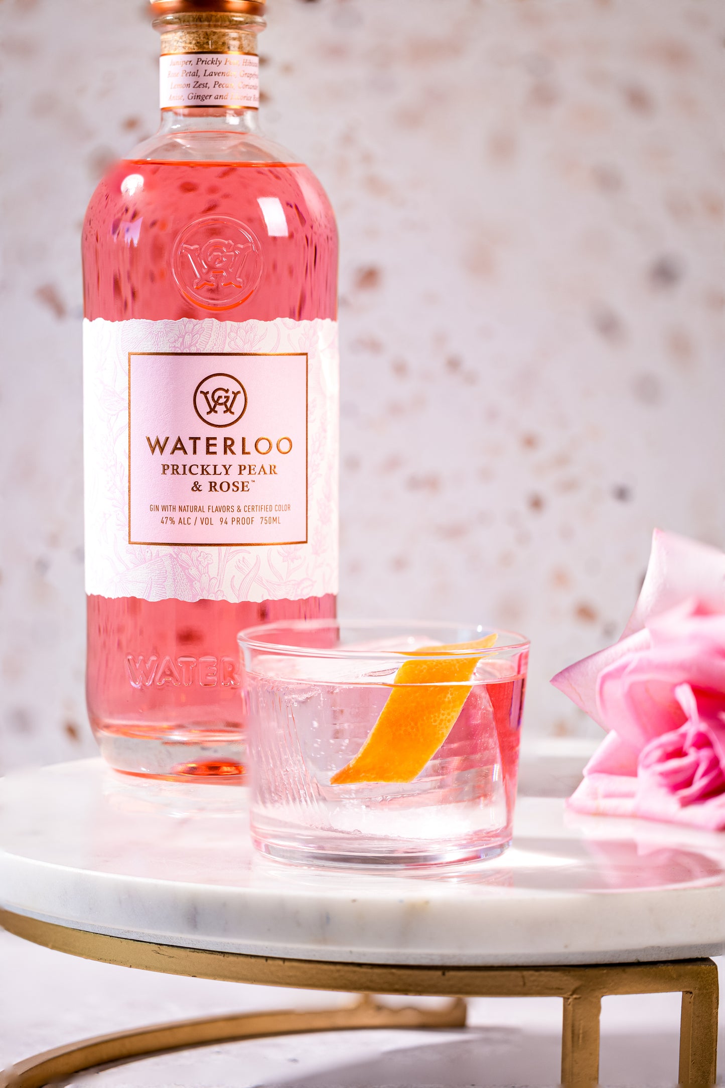 Waterloo Prickly Pear & Rose Gin