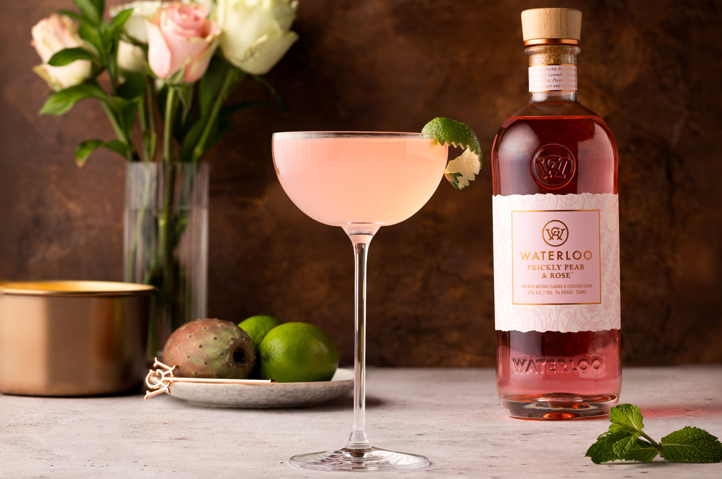 Waterloo Prickly Pear & Rose Gin