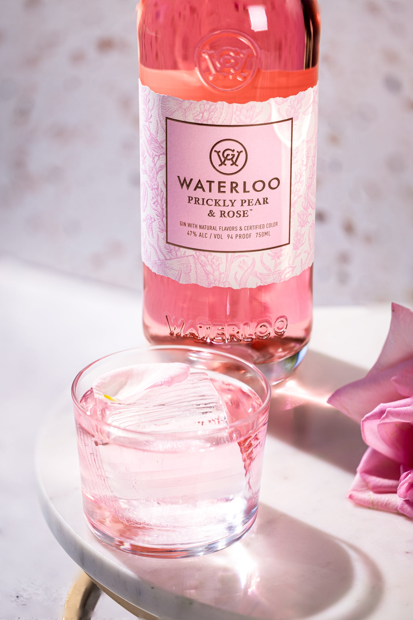 Waterloo Prickly Pear & Rose Gin